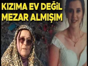 Üç gün önce aldığı evin enkazında kaldı!