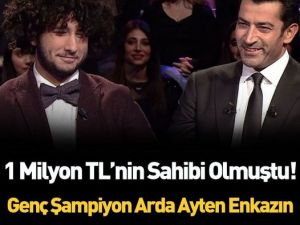 Bir milyon lirayı kazanmıştı