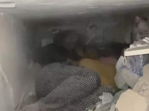 Annesi ve kızı oradaydı