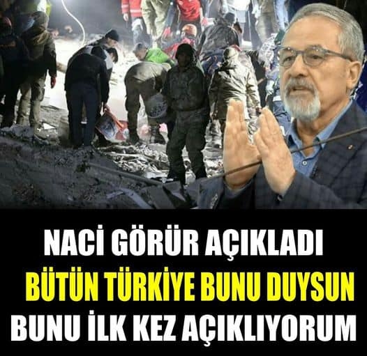 Prof. Dr. Naci Görür’den bütün Türkiye duysun açıklaması galerisi resim 1