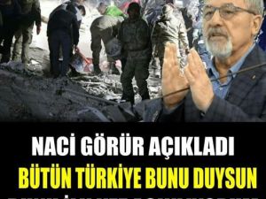 Prof. Dr. Naci Görür’den bütün Türkiye duysun açıklaması