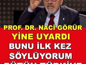 Bunu ilk kez söylüyorum dedi