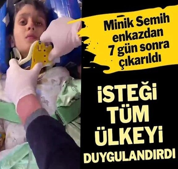Deprem enkazınndan çıkarılan Semih Ege’nin isteği tüm ülkeyi duygulandır galerisi resim 1