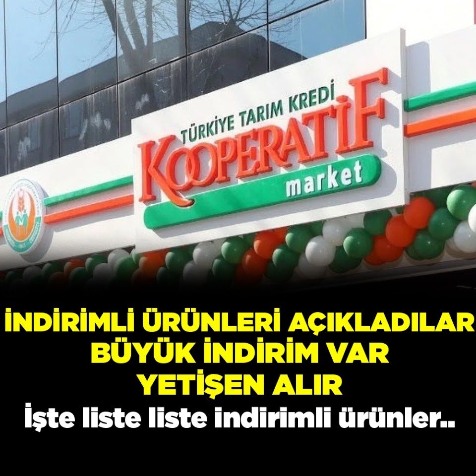 Tarım Kredi Kooperatif Marketleri'nde yeni indirimli ürünler galerisi resim 1