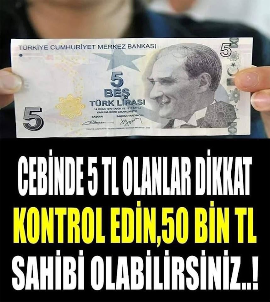 5 TL varsa dikkkat galerisi resim 1