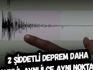 4.4 ve 4 büyüklüğünde deprem meydana geldi