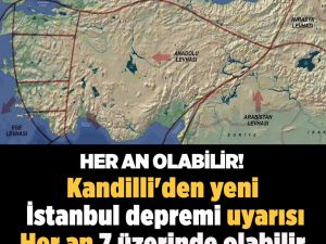 Kandilli’den yeni deprem uyarısı geldi!