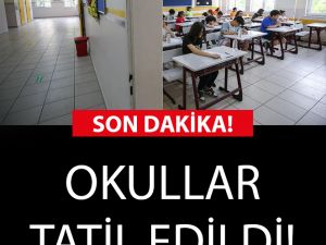 Okulları tatil ettiler
