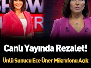 Canlı yayında tuvalete gitti