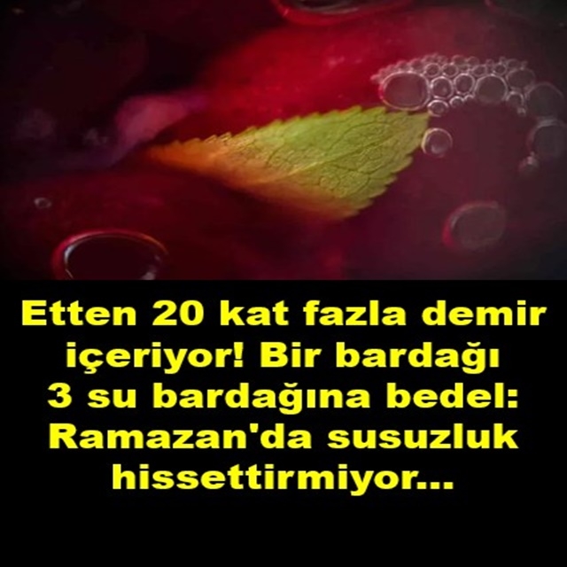 Etten 20 kat fazla demir içeriyor! galerisi resim 1