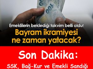 Emeklilerin beklediği takvim belli oldu!