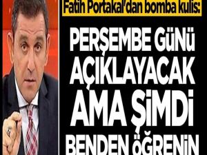 Perşembe günü açıklayacak ama şimdi benden öğrenin