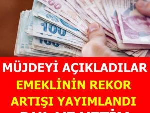 E’meklinin Artışı Yayımlandı