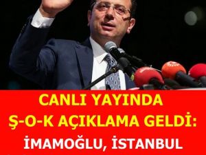 Canlı yayında açıkladı: İmamoğlu İstanbul için aday yapılmayacak