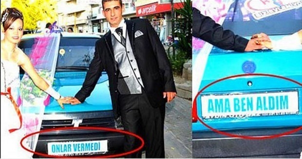 Gelin Arabasındaki İlginç Yazıyı Görenler Dönüp Tekrar Baktı galerisi resim 2