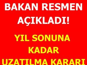 Bakan Resmen Açıkladı