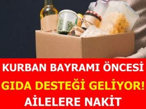 GIDA DESTEĞİ GELİYOR