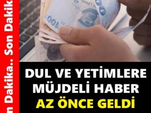 DUL VE YETİMLERE Maaş güncellemesi