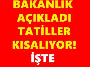 Bakanlıktan Açıklama Geldi ..