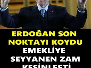 Cumhurbaşkanı emekliye ek zam için son noktayı koydu!