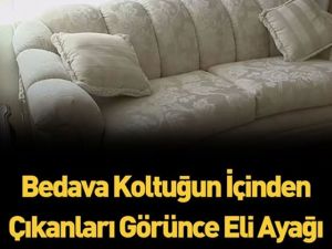 koltuğun içinden çıkan