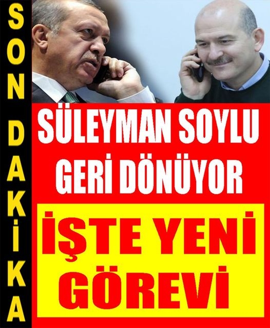 Süleyman soylu geri geliyor. galerisi resim 1