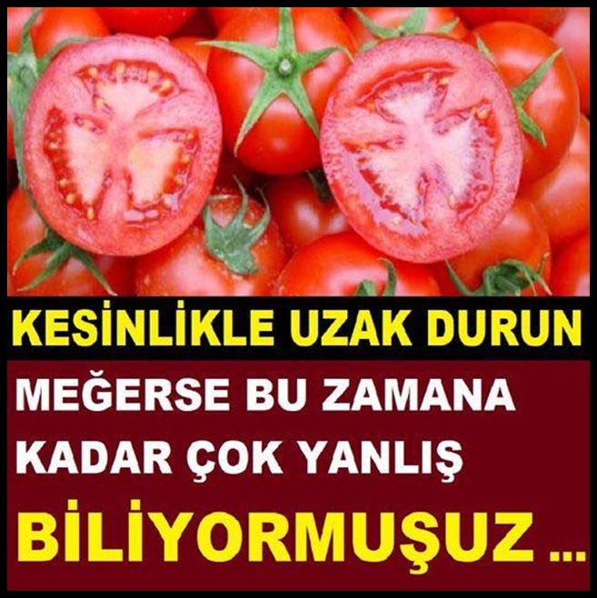 Domatesin bütün faydasını yok ediyor galerisi resim 1