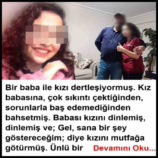 Bir baba ile evladına dertleşiyormuş. galerisi resim 1