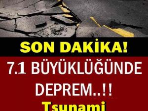 Büyüklüğü ve derinliği ölçüldü
