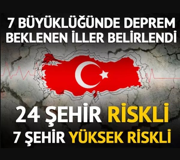 Türkiye'de 7 Büyüklüğünde Deprem Beklenen İller! galerisi resim 2