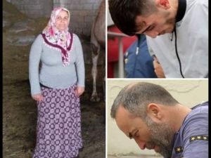 Fatma ufak evinin önünde çay içiyordu.