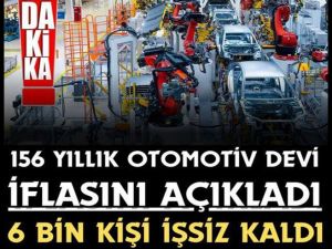 Dev firma iflas etti! Sektörü sallayan iflas