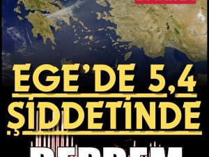 5.4 büyüklüğünde bir deprem meydana geldi.