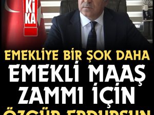Emekli maaş zammı için Kötü Haber