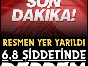 6.8 büyüklüğünde deprem meydana geldiği bildirildi.
