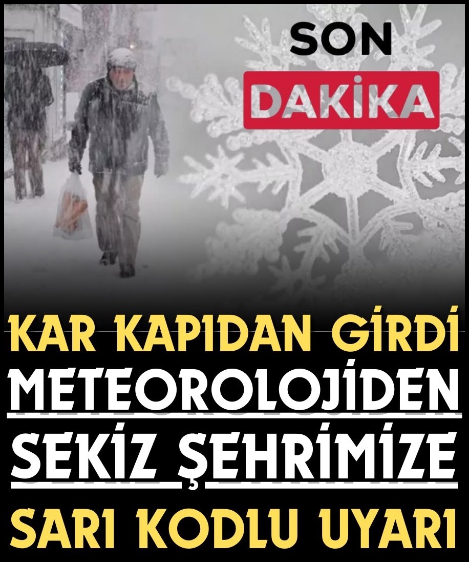 Meteoroloji'den birçok il için yeni uyarılar... galerisi resim 1