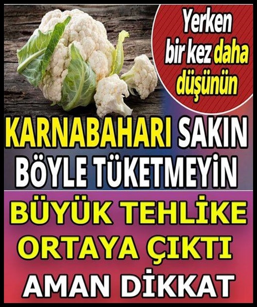 Karnabaharı sakın bu tür tüketmeyin galerisi resim 1