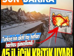 Türkiye'nin diri fay haritası güncellendi: 45 il ve 110 ilçe risk a