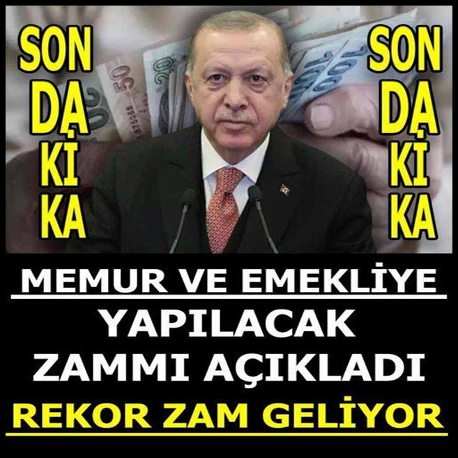 Emekli Ve Memura Yapılacak Zam Oranı galerisi resim 1