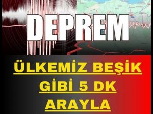 Son dakika.. Deprem oldu..