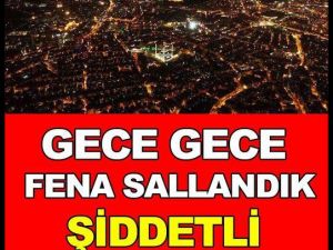 Çok Ş’iddetli Zelzele Meydana Geldi..