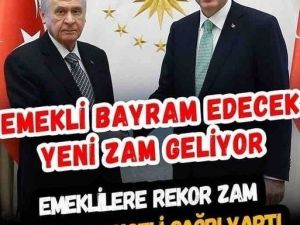 Emekliye kallavi zam geliyor.