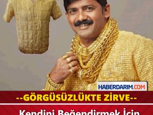 Kendini Beğendirmek İçin Altın Gömlek Giyiyor