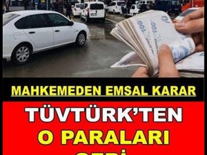 Tüvtürk’ten Paranızı Geri Alabilirsiniz.