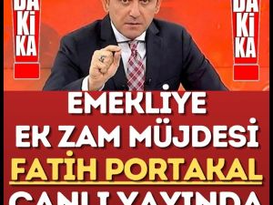 Canlı yayında duyurdu emeklilere ek zam müjdesi