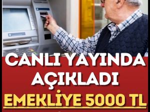 Canlı yayında duyurdu