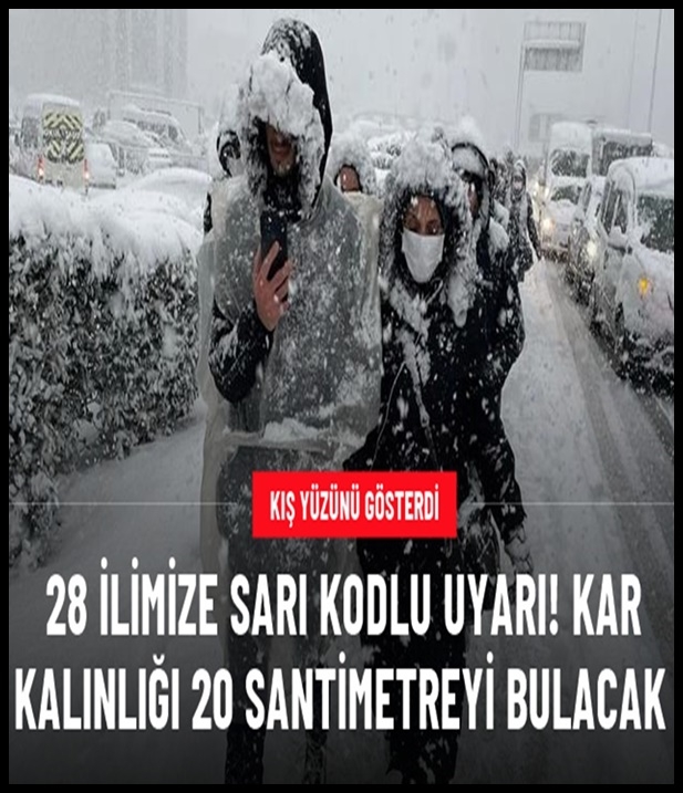 23 il için alarm verildi: Yoğun kar yağışı geliyor galerisi resim 1