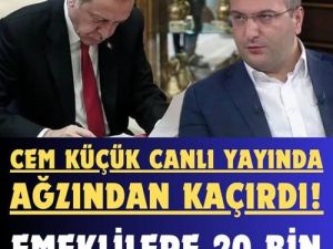 Cem Küçük canlı yayında açıkladı! Emekliler için….