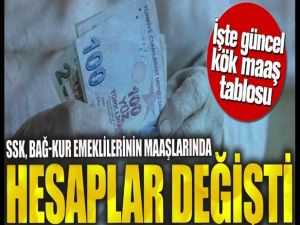 İşte güncel kök maaş tablosu