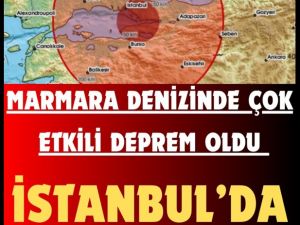 Marmara'da korkutan deprem